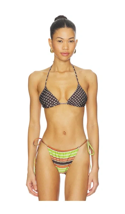 Faithfull The Brand Sete Bikini Top In Valencia