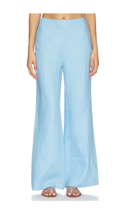 Faithfull The Brand Syna Pant In Sky Blue