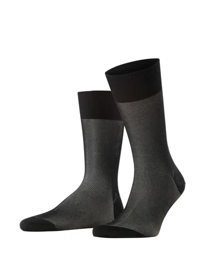 Falke Fine Shadow Socks In Black