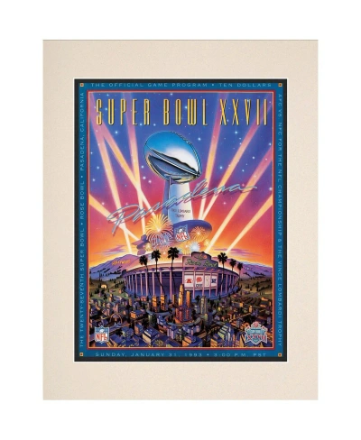 Fanatics Authentic 1993 Cowboys Vs Bills 10.5" X 14" Matted Super Bowl Xxvii Program In Multi