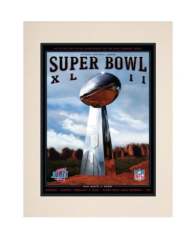 Fanatics Authentic 2008 Giants Vs Patriots 10.5" X 14" Matted Super Bowl Xlii Program In Multi