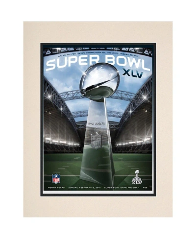 Fanatics Authentic 2011 Packers Vs Steelers 10.5" X 14" Matted Super Bowl Xlv Program In Multi