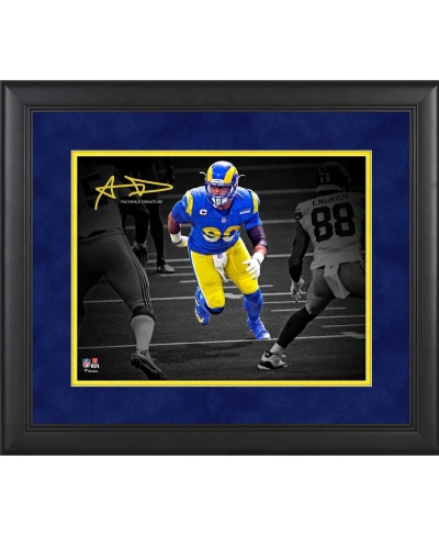Fanatics Authentic Aaron Donald Los Angeles Rams Framed 11" X 14" Spotlight Photograph In Multi