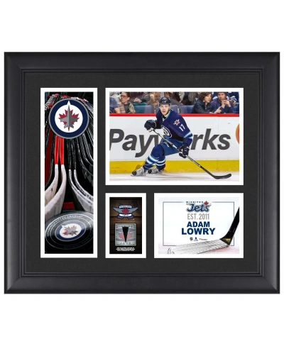 Fanatics Authentic Adam Lowry Winnipeg Jets Framed 15" X 17" Player Collage With A Piece Of Game-used Puck In Multi