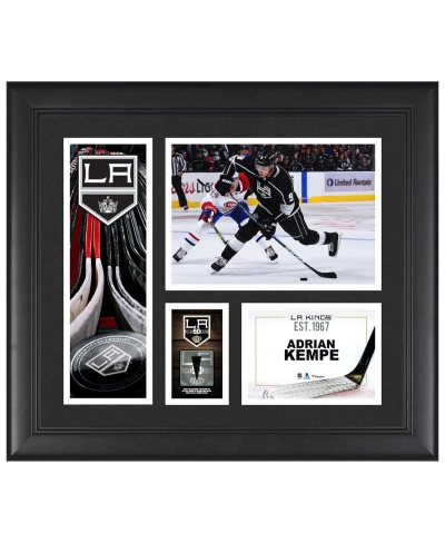 Fanatics Authentic Adrian Kempe Los Angeles Kings Framed 15" X 17" Player Collage With A Piece Of Game-used Puck In Multi