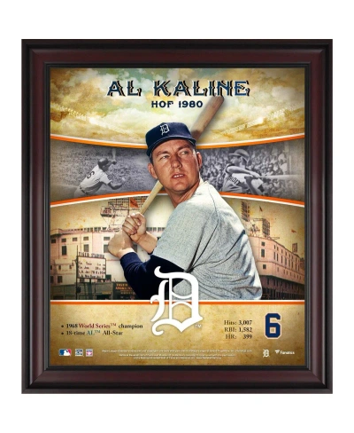 Fanatics Authentic Al Kaline Detroit Tigers Framed 15" X 17" Hall Of Fame Career Profile In Multi