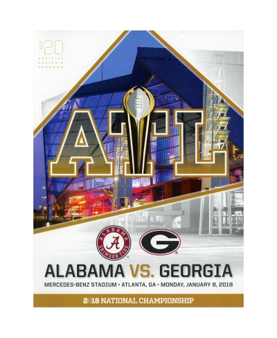 Fanatics Authentic Alabama Crimson Tide College Football Playoff 2018 National Championship Game Official Program In Multi