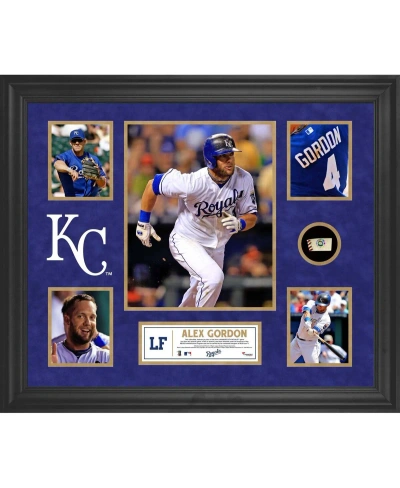Fanatics Authentic Alex Gordon Kansas City Royals Framed 5-photo Collage With Piece Of Game-used Ball In Multi