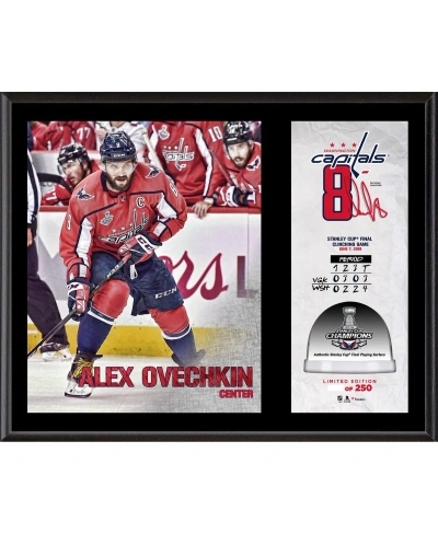 Fanatics Authentic Alex Ovechkin Washington Capitals 2018 Stanley Cup Champions 12'' X 15'' Sublimated Plaque With Game In Multi