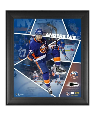 Fanatics Authentic Anders Lee New York Islanders Framed 15'' X 17'' Impact Player Collage With A Piece Of Game-used Puc In Multi