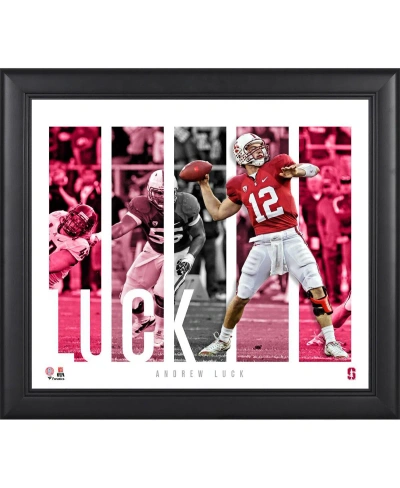 Fanatics Authentic Andrew Luck Stanford Cardinal Framed 15'' X 17'' Player Panel Collage In Multi
