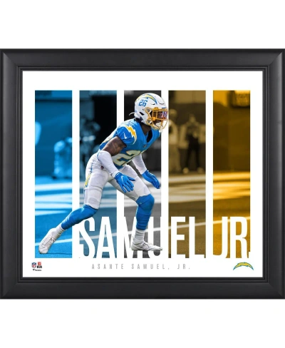 Fanatics Authentic Asante Samuel Jr. Los Angeles Chargers Framed 15" X 17" Player Panel Collage In Multi