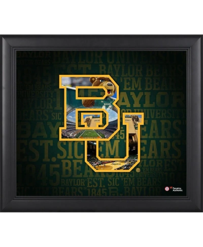 Fanatics Authentic Baylor Bears Framed 15'' X 17'' Team Heritage Collage In Multi