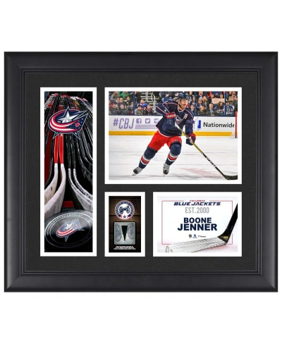 Fanatics Authentic Boone Jenner Columbus Blue Jackets Framed 15" X 17" Player Collage With A Piece Of Game-used Puck In Multi