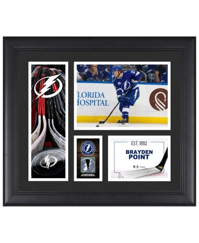 Fanatics Authentic Brayden Point Tampa Bay Lightning Framed 15" X 17" Player Collage With A Piece Of Game-used Puck In Multi