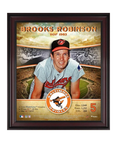 Fanatics Authentic Brooks Robinson Baltimore Orioles Framed 15" X 17" Hall Of Fame Career Profile In Multi