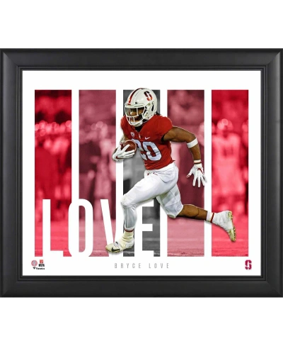 Fanatics Authentic Bryce Love Stanford Cardinal Framed 15" X 17" Player Panel Collage In Multi