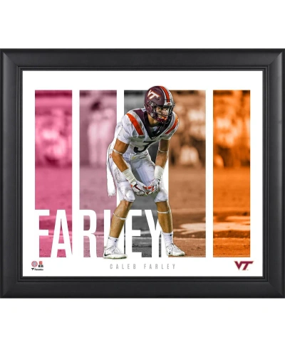 Fanatics Authentic Caleb Farley Virginia Tech Hokies Framed 15" X 17" Player Panel Collage In Multi
