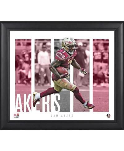 Fanatics Authentic Cam Akers Florida State Seminoles Framed 15" X 17" Player Panel Collage In Multi