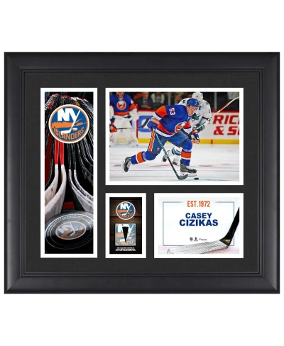 Fanatics Authentic Casey Cizikas New York Islanders Framed 15" X 17" Player Collage With A Piece Of Game-used Puck In Multi
