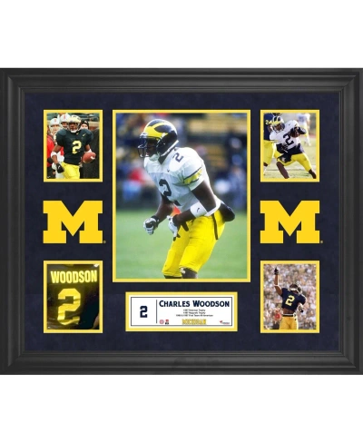 Fanatics Authentic Charles Woodson Michigan Wolverines Framed 23'' X 27'' 5-photo Collage In Multi