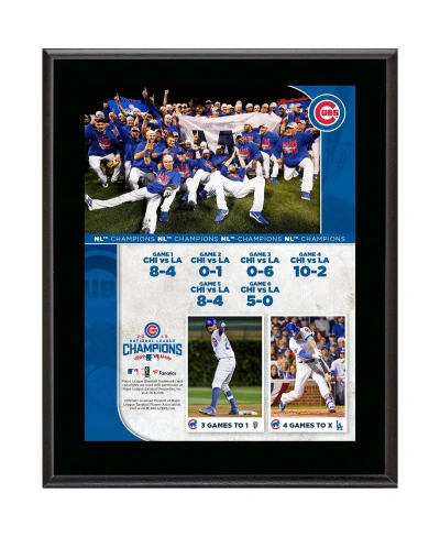 Fanatics Authentic Chicago Cubs 2016 Mlb National League Champions 10.5" X 13" Sublimated Plaque In Multi