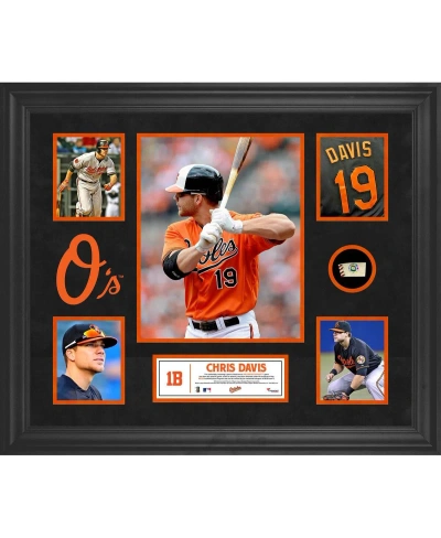 Fanatics Authentic Chris Davis Baltimore Orioles Framed 5-photo Collage With Piece Of Game-used Ball In Multi