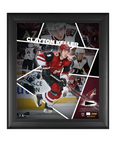 Fanatics Authentic Clayton Keller Arizona Coyotes Framed 15'' X 17'' Impact Player Collage With A Piece Of Game-used Pu In Multi