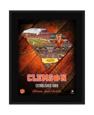 Fanatics Authentic Clemson Tigers 10.5" X 13" 2018 Sublimated State Plaque In Multi