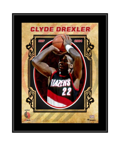 Fanatics Authentic Clyde Drexler Portland Trail Blazers 10.5'' X 13'' Sublimated Hardwood Classics Player Plaque In Multi