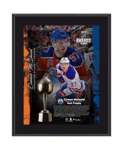 Fanatics Authentic Connor Mcdavid Edmonton Oilers 10.5" X 13" 2017 Hart Trophy Winner Sublimated Plaque In Multi
