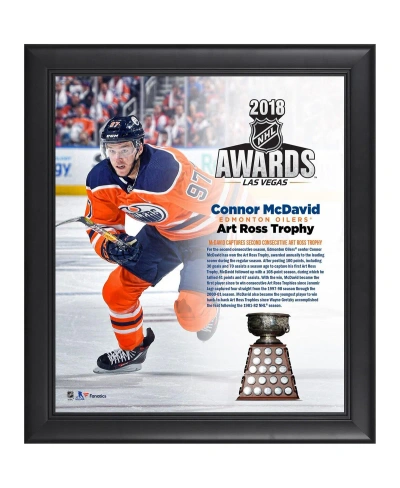 Fanatics Authentic Connor Mcdavid Edmonton Oilers Framed 15" X 17" 2018 Art Ross Trophy Winner Collage In Multi