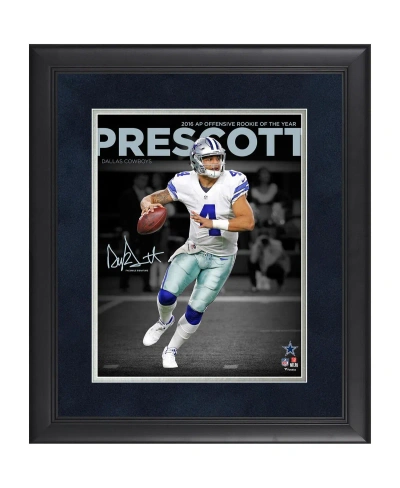 Fanatics Authentic Dak Prescott Dallas Cowboys Framed 11" X 14" Nfl Honors 2016 Offensive Rookie Of The Year Spotlight In Multi