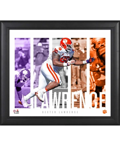 Fanatics Authentic Dexter Lawrence Clemson Tigers Framed 15" X 17" Player Panel Collage In Multi