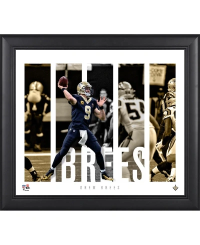 Fanatics Authentic Drew Brees New Orleans Saints Framed 15" X 17" Player Panel Collage In Multi