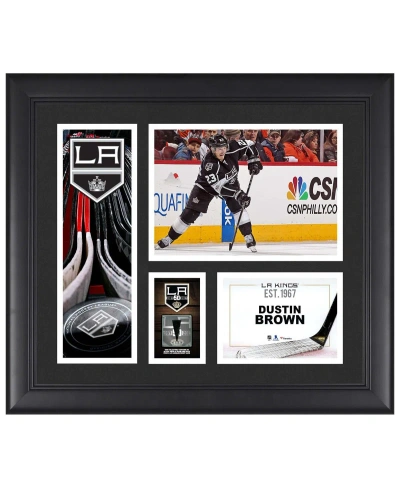 Fanatics Authentic Dustin Brown Los Angeles Kings Framed 15" X 17" Player Collage With A Piece Of Game-used Puck In Multi