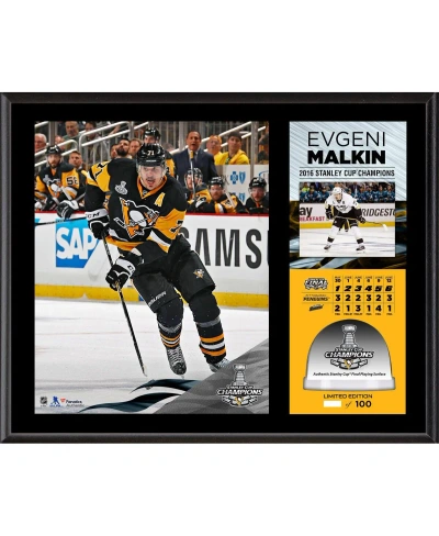 Fanatics Authentic Evgeni Malkin Pittsburgh Penguins 2016 Stanley Cup Champions 12'' X 15'' Sublimated Plaque With Game In Multi