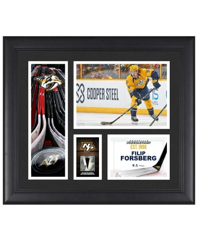 Fanatics Authentic Filip Forsberg Nashville Predators Framed 15" X 17" Player Collage With A Piece Of Game-used Puck In Multi