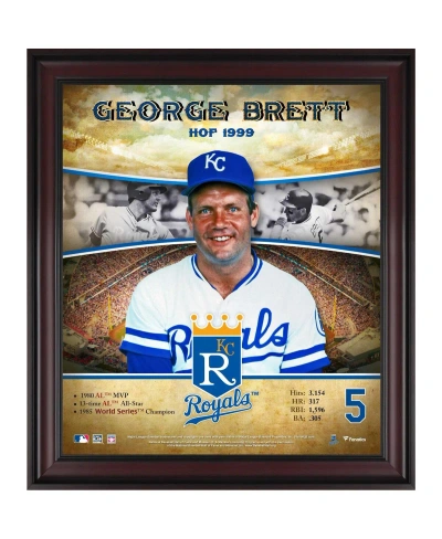 Fanatics Authentic George Brett Kansas City Royals Framed 15" X 17" Hall Of Fame Career Profile In Multi