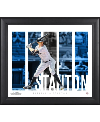 Fanatics Authentic Giancarlo Stanton New York Yankees Framed 15" X 17" Player Panel Collage In Multi