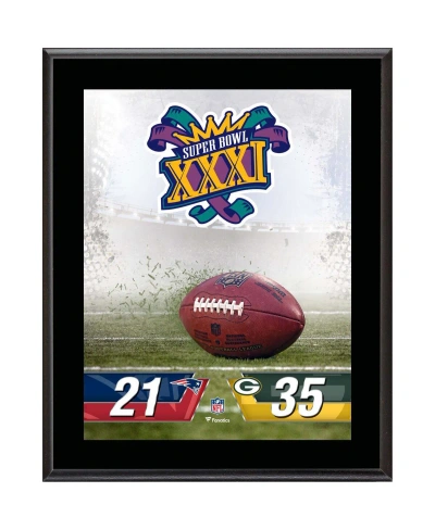 Fanatics Authentic Green Bay Packers Vs. New England Patriots Super Bowl Xxxi 10.5" X 13" Sublimated Plaque In Multi