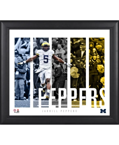Fanatics Authentic Jabrill Peppers Michigan Wolverines Framed 15'' X 17'' Player Panel Collage In Multi