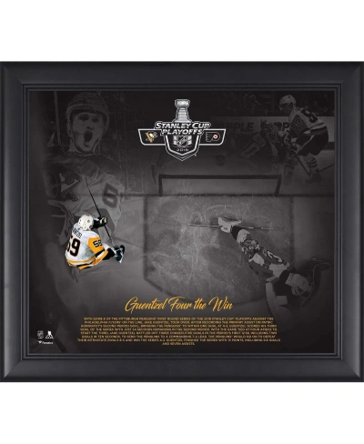 Fanatics Authentic Jake Guentzel Pittsburgh Penguins Framed 15" X 17" Four Goals Vs. Philadelphia Flyers Collage In Multi