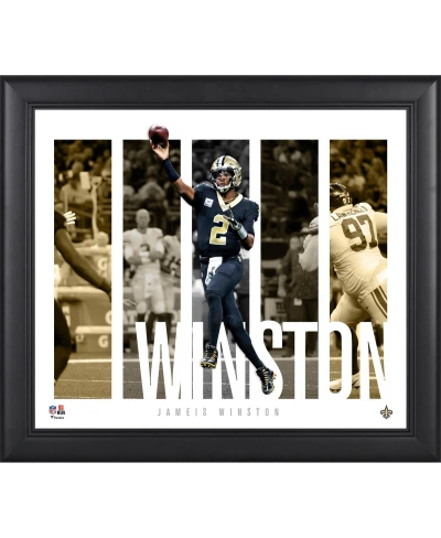 Fanatics Authentic Jameis Winston New Orleans Saints Framed 15" X 17" Player Panel Collage In Multi