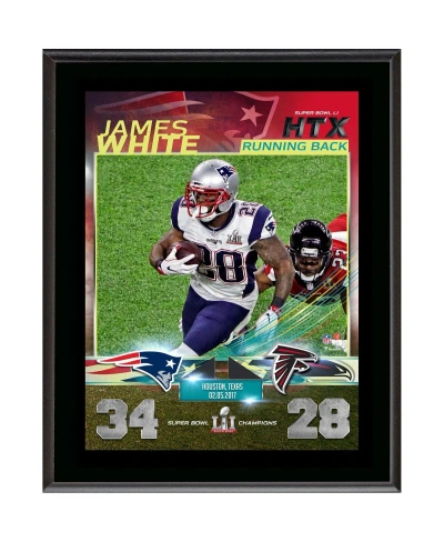 Fanatics Authentic James White New England Patriots 10.5" X 13" Super Bowl Li Champions Sublimated Plaque In Multi