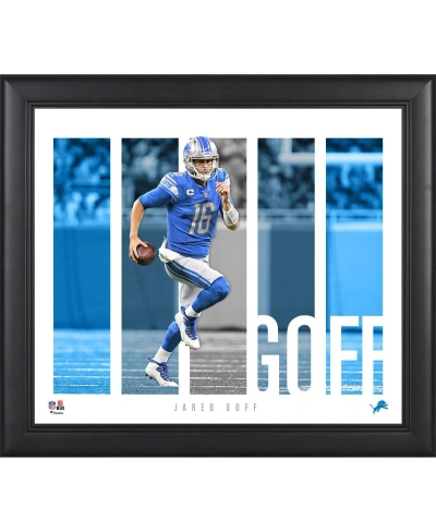 Fanatics Authentic Jared Goff Detroit Lions Framed 15" X 17" Player Panel Collage In Multi