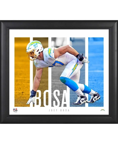 Fanatics Authentic Joey Bosa Los Angeles Chargers Framed 15" X 17" Player Panel Collage In Multi