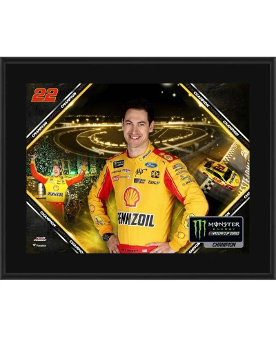 Fanatics Authentic Joey Logano 10.5" X 13" 2018 Nascar Monster Energy Cup Series Champion Sublimated Plaque In Multi