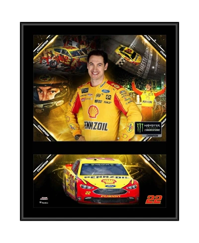 Fanatics Authentic Joey Logano 12" X 15" 2018 Nascar Monster Energy Cup Series Champion Sublimated Plaque In Multi