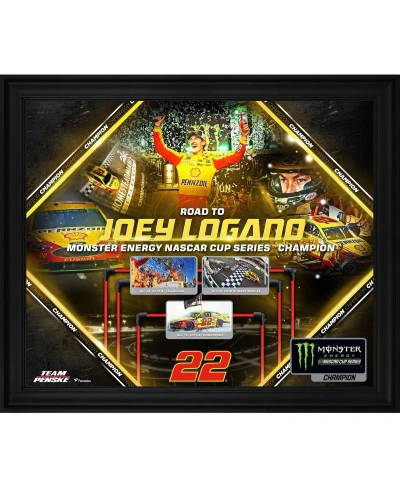 Fanatics Authentic Joey Logano Framed 20" X 24" 2018 Nascar Monster Energy Cup Series Champion Collage In Multi